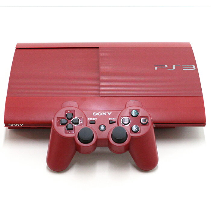 【中古品】SONY PlayStation3 250GB / CECH-4000B / ガーネットレッド / 箱・取説なし / 動作確認済 / キズ・汚れ / ...