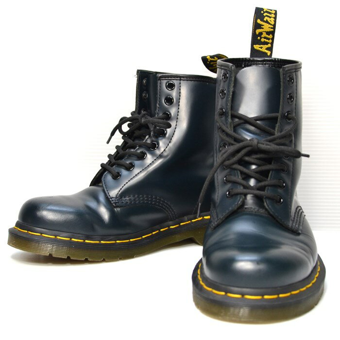 【中古】Dr.Martens ドクターマーチン AirWair AW006 11822 8ホールブーツ UK6 US/M7 US/L8 EU39 カジュアル ストリート プル・ストラップ 男女兼用