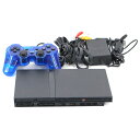 【中古品】SONY PlayStation2 本体 SCPH-75000 / ブラック / 動作OK / キズ・汚れ / 箱・取説なし / コントローラー非純正品1個 / プレステ2 / PS2