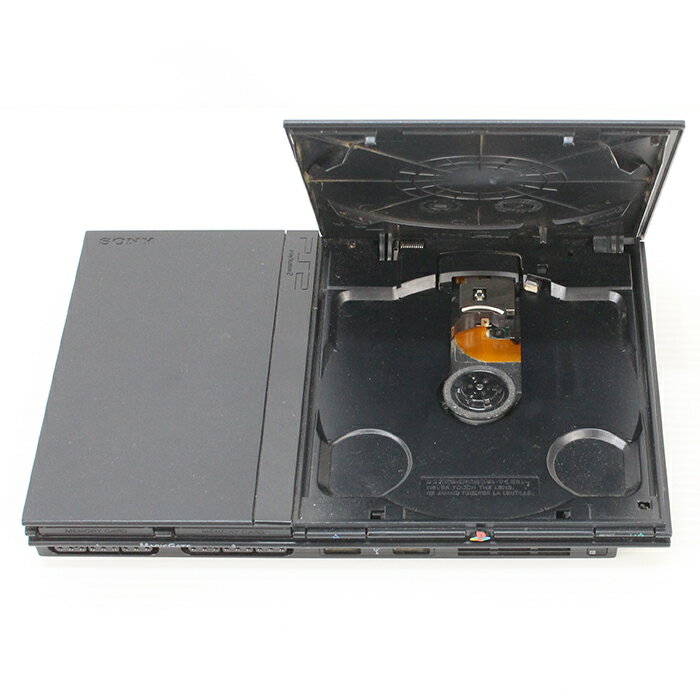 【中古品】SONY PlayStation2 本体 SCPH-75000 / ブラック / 動作OK / キズ・汚れ / 箱・取説なし / コントローラー非純正品1個 / プレステ2 / PS2