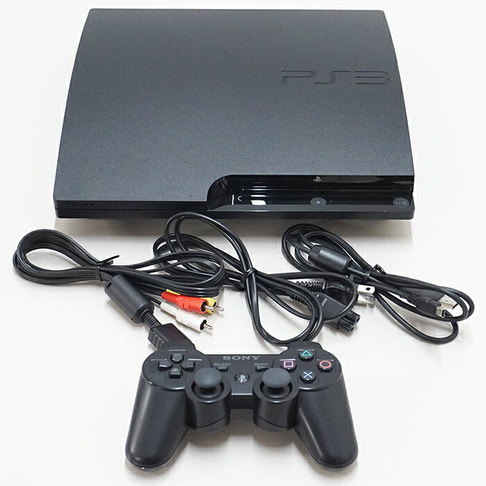 【中古品】SONY PlayStation3 160GB / チャコールブラック / CECH-3000A / 箱・取説なし / 動作確認済 / キズ・汚れ /...
