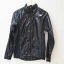 【中古品】THE NORTH FACE ホワイトランニングジャケット / Mサイズ / NY81570 / ブラック / 収納袋付き