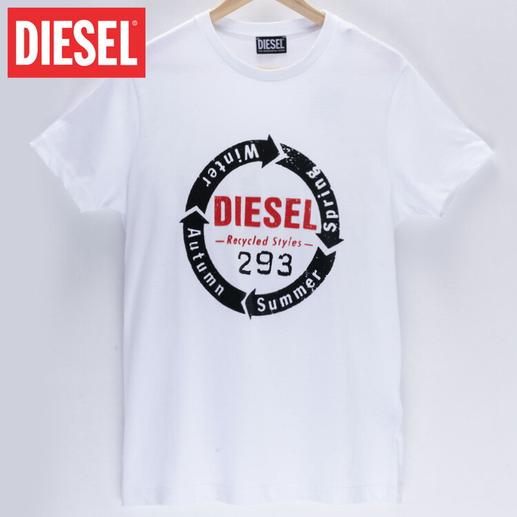 ディーゼル Tシャツ メンズ ディーゼル DIESEL Tシャツ 半袖 メンズ ブランド ロゴ 黒 白 S M L XL XXL 3XL 大きいサイズ 半袖Tシャツ 丸首 T-DIEGO C1