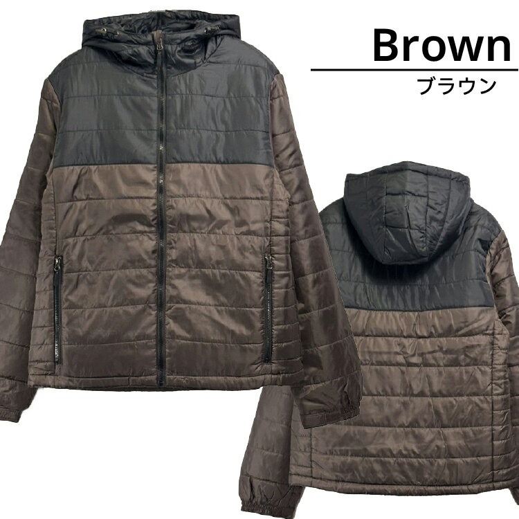 楽天市場】中綿 ブルゾン（カラーブラウン）（メンズファッション）の通販