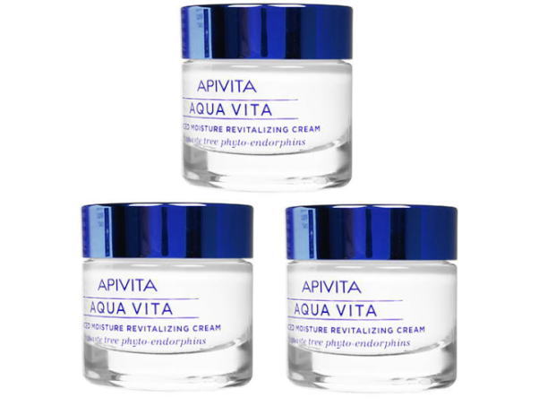 アピヴィータ アクアヴィータ・モイスチャークリーム(ノーマル・ドライスキン) 50ml [ヤマト便] ×3本 (Apivita) AQUA VITA Advanced Moisture Revitalizing Cream for Normal-Dry Skin【代引不可能商品】