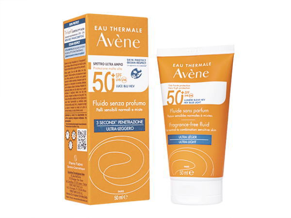 アベンヌ フレグランスフリーフルイドSPF50+_50ml (Avene) Fragrance-Free Fluid SPF50+