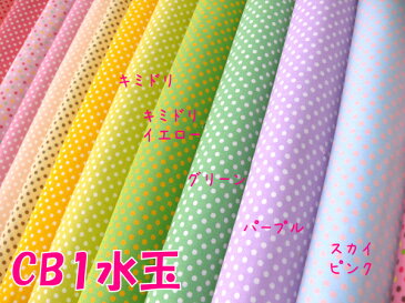 【シーチング】CB1水玉≪no.2≫ 可愛い3mmドット ColorBasic ルシアン LECIEN