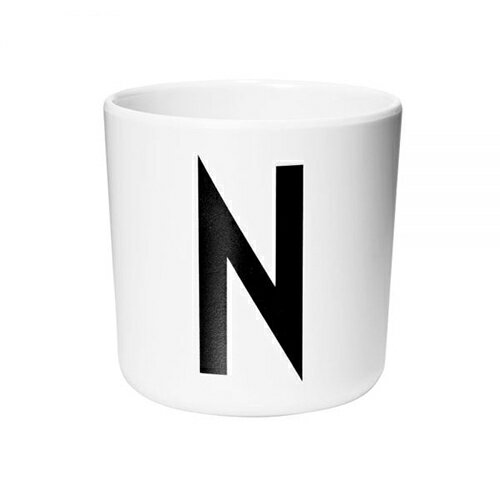 デザインレターズ メラミンカップ N-Z(DESIGN LETTERS Melamine Cup White ホワイト 北欧雑貨 デンマーク インテリア アルネヤコブセン シンプル モダン モノトーン 白黒 デザイン おしゃれ 食器 マグカップ) [ 父の日 ]