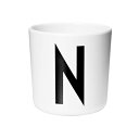 デザインレターズ メラミンカップ N-Z(DESIGN LETTERS Melamine Cup White ホワイト 北欧雑貨 デンマーク インテリア アルネヤコブセン シンプル モダン モノトーン 白黒 デザイン おしゃれ 食器 マグカップ) 母の日