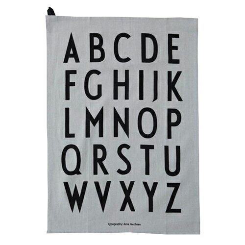 デザインレターズ クラシックティータオル 同色2枚セット(DESIGN LETTERS Classic Tea Towel 北欧雑貨 デンマーク インテリア アルネヤコブセン シンプル モダン モノトーン 白黒 デザイン おしゃれ 布巾)