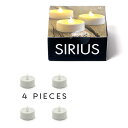SIRIUS LEDキャンドルライト4個入り (ティーライト ろうそく シリウス 北欧雑貨 北欧 おしゃれ かわいい ゆらぎ) 母の日