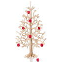 Lovi (ロヴィ) クリスマスツリー 30cm ミニボール セット (置物 インテリア クリスマス ツリー モミの木 木 木の実 シンプル ナチュラル 白樺 ...