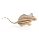 Lovi (ロヴィ) マウス 15cm (置物 インテリア オーナメント カード ねずみ ネズミ シンプル ナチュラル 白樺 木 木製 北欧 フィンランド lo...