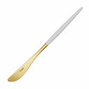 【メール便ご利用で送料無料】 Cutipol MIO ホワイト×ゴールド ディナーナイフ 【メール便可 6本まで】【正規品】 ( クチポール ミオ テーブルナイ...