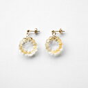 HARIO×イイダ傘店 ピアス トウモロコシ (ハリオ アクセサリー イヤリング おしゃれ ハリオランプファクトリー ガラス ハンドメイド hario lamp...