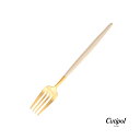 Cutipol GOA デザートフォーク アイボリー×ゴールド / クチポールゴア【正規品】【メール便可 6本まで】 ( カトラリー オシャレ お洒落 かわいい...