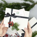 クリスマス限定ギフトボックス ( ギフトボックス クリスマス ラッピング ギフトラッピング ミニブーケ モミの木 サンキダイ ギフト リボン 箱 ボックス プレ...