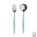 【メール便ご利用で送料無料】 Cutipol GOA(クチポール ゴア)ターコイズ×シルバー デザート2本セット【正規品】【メール便可 3セットまで】 ( カト...