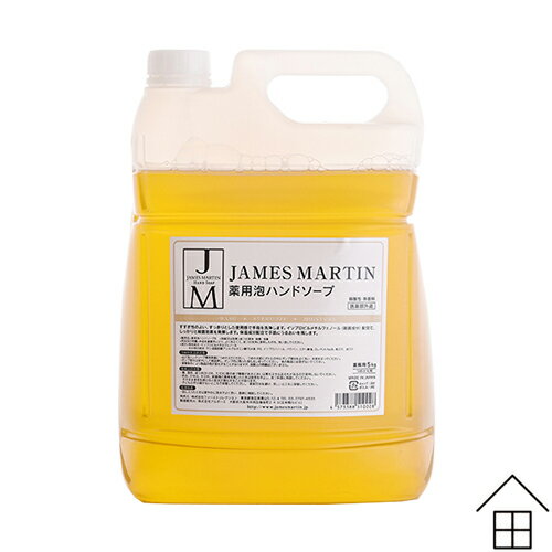 ( 5Lリフィル ) ジェームズマーティン 薬用泡ハンドソープ　詰替え用　5L　 ( JAMES MARTIN 無香料 殺菌 消毒 ノロ おしゃれ インフルエンザ 食中毒 保湿 手荒れ 弱酸性 送料無料 ) [ 父の日 ]