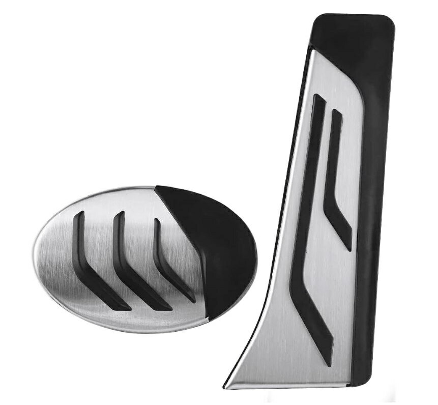 BMW専用 ペダル カバー 1シリーズ 2シリーズ X1 X2 パーツ F39 F40 F45 F46 F48 アルミペダル 内装 ドレスアップ アクセルペダル ブレーキペダル 2点セット