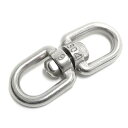 ステンレス304 スイベル サルカン 6mm 10個セット チェーン ねじれ取り すいべる ロック イノシシ罠パーツ 狩猟用品 予備 修理 redhat(4)