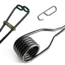 ねじりばね 43cm新型ねじりバネ(線径6mm)5個セット ステンレスフック付き 防錆塗装済み ねじりばね Wジャンプ まとめ売り 踏み板 短い ショート くくり罠 わな くくりわな狩猟用品 良く捕れる 待ち伏せ 罠用品専門の卸売りの実績鉄 イノシシ シカ クマ 鉄 DIY 予備 修理(4)