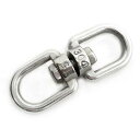 ステンレス304 スイベル サルカン 5mm チェーン ねじれ取り すいべる ロック 金具 踏み板 鳥獣被害対策 くくりわな イノシシ罠パーツ 罠用 狩猟用品 ...