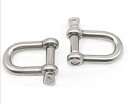 ステンレスシャックル8mm 100個 ステン製シャックル ロープ固定 ワイヤーシャックル しゃっくる ワイヤーロープ用 わな用品 チェーンシャックル 狩猟用品 ...