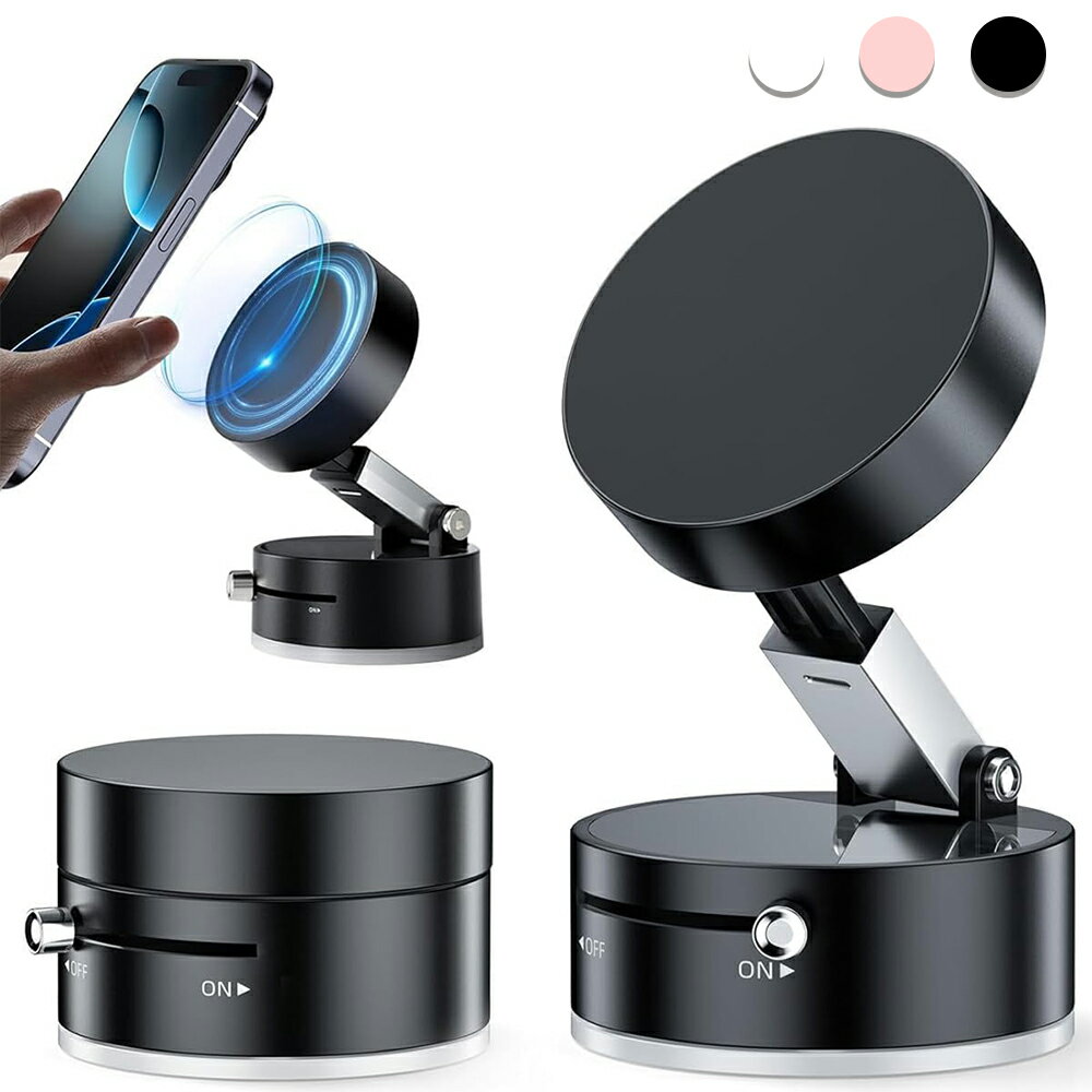 先着500円クーポン 充電不要 車載ホルダー スマホホルダー 車 スマホスタンド 携帯ホルダーMagSafe対応 磁気 粘着 吸盤 ダッシュボード 卓上 真空吸着 スマホホルダー 置くだけ 角度調節 車 カー用品 便利グッズ 携帯ホルダー車載 iPhone/Androidタブレット 全機種対応