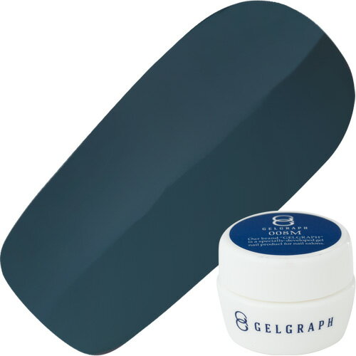樂天商城 - 【4/25 当店ポイント10倍!4/24 20:00~4/27 9:59 お買い物マラソン開催】ジェルネイル カラージェル ジェルグラフ GELGRAPH カラージェル5g 008M ダークブルーシー ゆうパケット マット【当店商品3980円（沖縄離島は税込9800円）以上で送料無料】楽天39ショップ