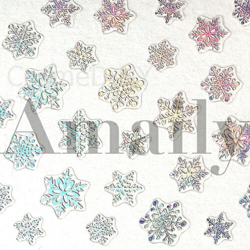 Amaily(アメイリー)雪の結晶　OG【ネイルアート、ネイルシール、ネイル パーツ】【コスメ＆ドラッグNY】0824楽天カード分割【メール便(ネコポス)対応】