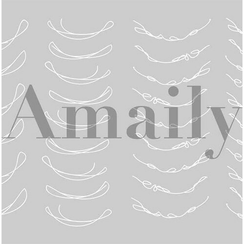 アメイリー Amaily フレンチライン 白【ネコポス】【アート/ネイルシール】あめいりー ねいるしーる