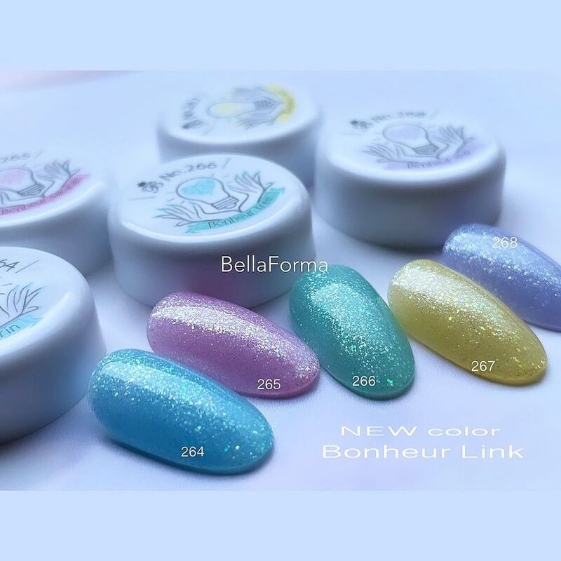 コスメ&ドラッグNYの【8/15 当店ポイント10倍】ジェルネイル カラージェル ベラフォーマ BellaForma F264 ボヌール・マリン 3ml Bonheur Link ゆうパケット｜アングル3