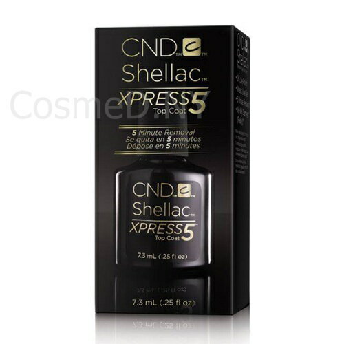 シーエヌディー・CREATIVE ・クリエイティブ CND シェラック エクスプレス5 トップコート 7.3ml【トップ/ジェルネイル/クリアジェル】 【c&dネイリスト情報 コスメ＆ドラッグNY】