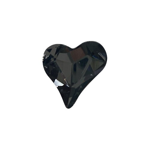 アート パーツ キラネイル Kira Nail アンバランスハートL 5個入ブラック ゆうパケット ネイルパーツ k..