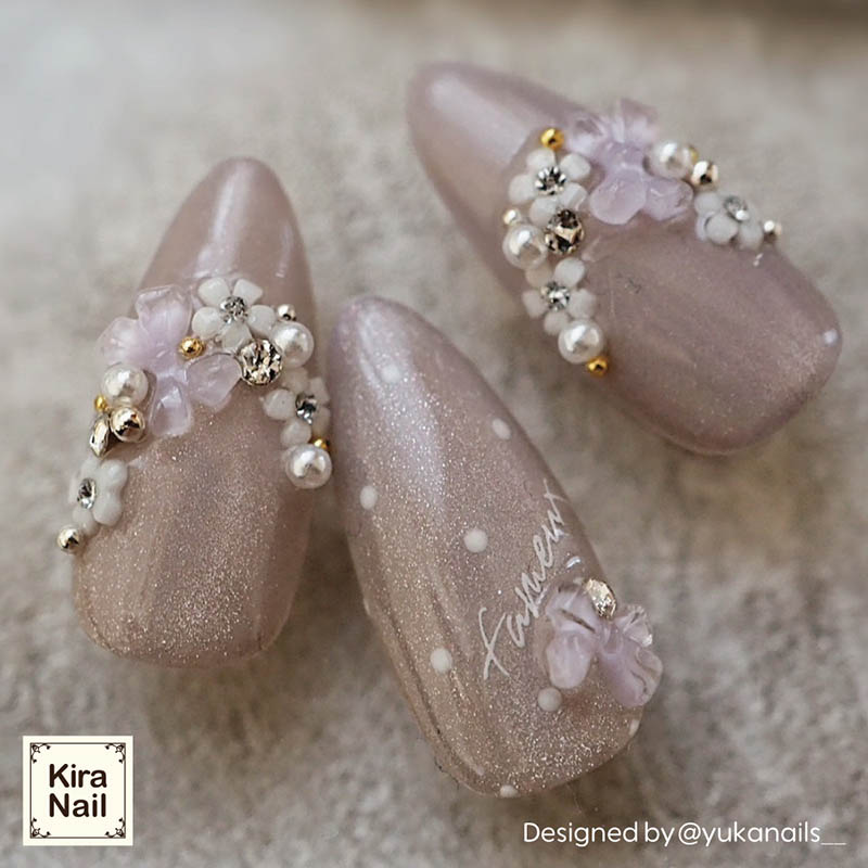 【7/20 当店ポイント10倍!7/19 20:00~お買い物マラソン開催】アート パーツ キラネイル Kira Nail ミニカラーリボン ミッシェル ブルー 10個入 ゆうパケット ネイルパーツ kira nail きらねいる デコパーツ