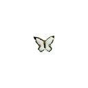 キラネイル Kira Nail SSバタフライ ささら ホワイト 5個入 ゆうパケット アート ネイルパーツ kira nail きらねいる デコパーツ【当店商...