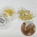 キラネイル Kira Nail リーフ型くりぬきスタッズ 1.5mm×3.0mm ゴールド 500個入り【ゆうパケット】【アート/ネイルパーツ】kira nai...