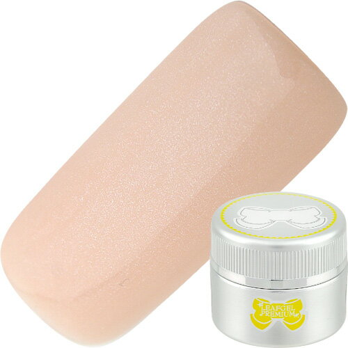 【12/30 当店ポイント10倍】ジェルネイル カラージェル リーフジェル LEAFGEL PREMIUM カラージェル4g 084エトワール・ペシュ ゆうパケット グリッター パール【当店商品3980円（沖縄離島は税込9800円）以上で送料無料】楽天39ショップ