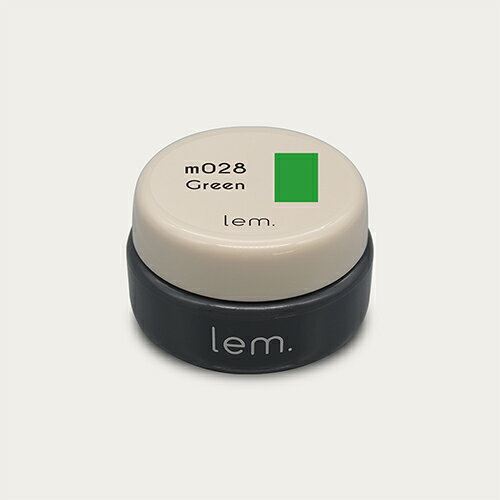 ジェルネイル カラージェル lem. レム カラージェル3g m028 グリーン ゆうパケット