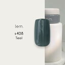 【7/10 当店ポイント10倍!7/11 1:59までお買い物マラソン開催】lem. レム カラージェル3g s408 ティール ゆうパケット カラージェル ジェルネイル【当店商品3980円(沖縄離島は税込9800円)以上で送料無料】楽天39ショップ