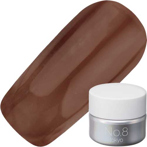 【8/15 当店ポイント10倍】ジェルネイル カラージェル ナンバーエイトトーキョー No.8 tokyo カラージェル4g C130 クリアブラウン シアー【当店商品3980円（沖縄離島は税込9800円）以上で送料無料】楽天39ショップのサムネイル