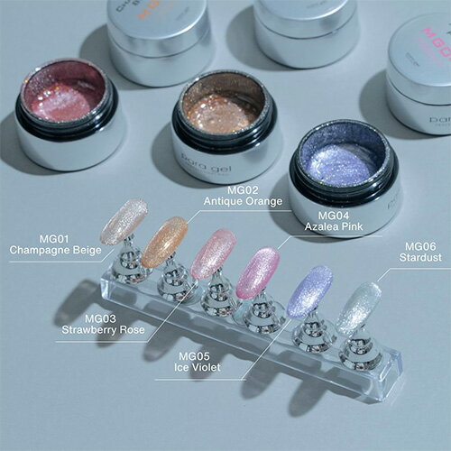 ジェルネイル カラージェル パラジェル paragel glitter series カラージェル4g MG03 ストロベリーローズ ゆうパケット
