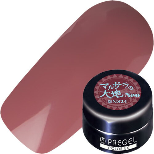 ジェルネイル カラージェル プリジェル PREGEL カラーEX 3g N824 マルサラの大地＜neo＞ ゆうパケット..