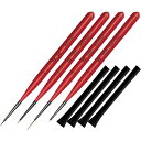 ブラシ ジェルブラシ プリジェル PREGEL SPIRIT RB アート用筆 4本セット(キャップ付) ゆうパケット