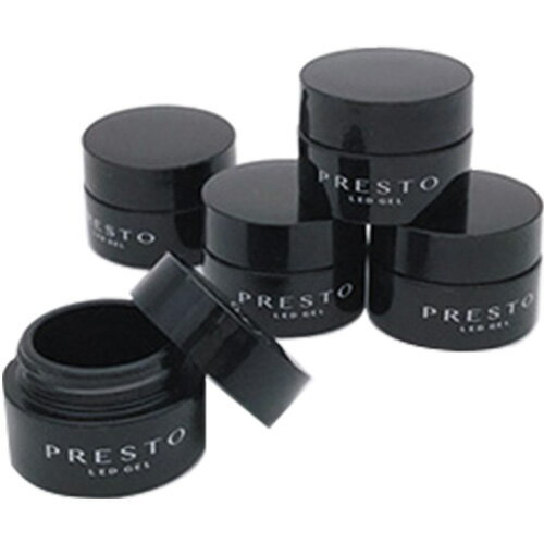 空ボトル プレスト Presto エンプティージャー 2.7g(5個入り) ゆうパケット ネイル関係雑貨【当店商品3980円（沖縄離島は税込9800円）以上で送料無料】楽天39ショップ