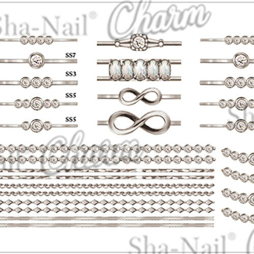 商品名Sha Nail 【Charm】pd jewerly silver/ピーディージュエリー シルバー【お取り寄せ】【ネコポス】カテゴリメタリック、ライン容量/サイズ[More]W85×H50(mm)商品説明クール&ビューティなネイルで大人気のCHiHO先生の写ネイルが出来ました!繊細なリングをイメージし、一本使いから複数使いまで楽しめる一枚に。ストーン部分にラメを入れるなど遊びを加えれば、超オシャレネイルに。写ネイルならではの特許技術で施術もノンストレス。クリアジェルで『凸盛り』すれば半端ない立体感も演出できます。ジェルネイルと同じく紫外線でインクを硬化させる最先端のUVプリントを採用し、1点1点の絵柄の周囲を精密にカットしました。素材は薄さ約80ミクロンの特殊な透明フィルムなので、デリケートなネイルの曲面に、しなやかにフィットします。お取り寄せ商品は、約3-18営業日の発送、キャンセル・返品不可＜商品名＞Sha Nail 【Charm】pd jewerly silver/ピーディージュエリー シルバー【お取り寄せ】【ネコポス】＜カテゴリ＞メタリック、ライン容量/サイズ：[More]W85×H50(mm)クール&ビューティなネイルで大人気のCHiHO先生の写ネイルが出来ました!繊細なリングをイメージし、一本使いから複数使いまで楽しめる一枚に。ストーン部分にラメを入れるなど遊びを加えれば、超オシャレネイルに。写ネイルならではの特許技術で施術もノンストレス。クリアジェルで『凸盛り』すれば半端ない立体感も演出できます。ジェルネイルと同じく紫外線でインクを硬化させる最先端のUVプリントを採用し、1点1点の絵柄の周囲を精密にカットしました。素材は薄さ約80ミクロンの特殊な透明フィルムなので、デリケートなネイルの曲面に、しなやかにフィットします。お取り寄せ商品は、約3-18営業日の発送、キャンセル・返品不可