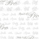 写ネイル Sha Nail 【More】Calligraphy/カリグラフィー(ホワイト)【お取り寄せ】【ネコポス対応】【テキスト/ネイルシール】