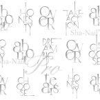 写ネイル Sha Nail 【plus/CHiHO先生監修カラー】Pd Stylish Font-Silver-/ピーディースタイリッシュフォント シルバー【お取り寄せ】【ネコポス】【アート/ネイルシール】