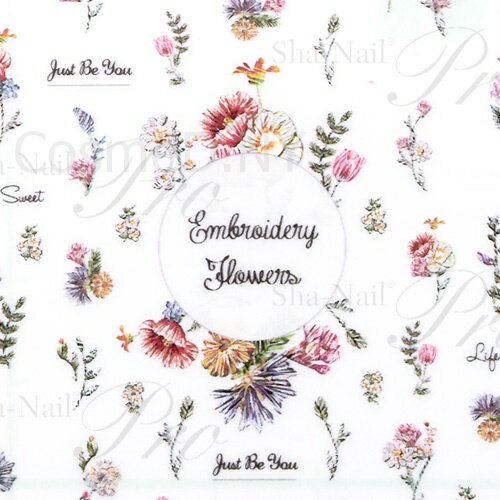 ̥ͥ Sha Nail Embroidery Flowers/֥꡼եڥͥݥбۡڥե/ͥ륷/֡